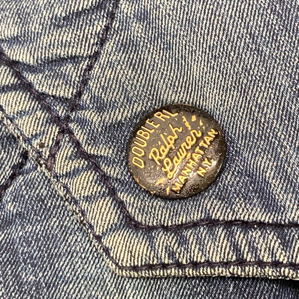 RRL Indigo Denim Quilted Twill Lunch Jacket Jacket M IndigoUsed