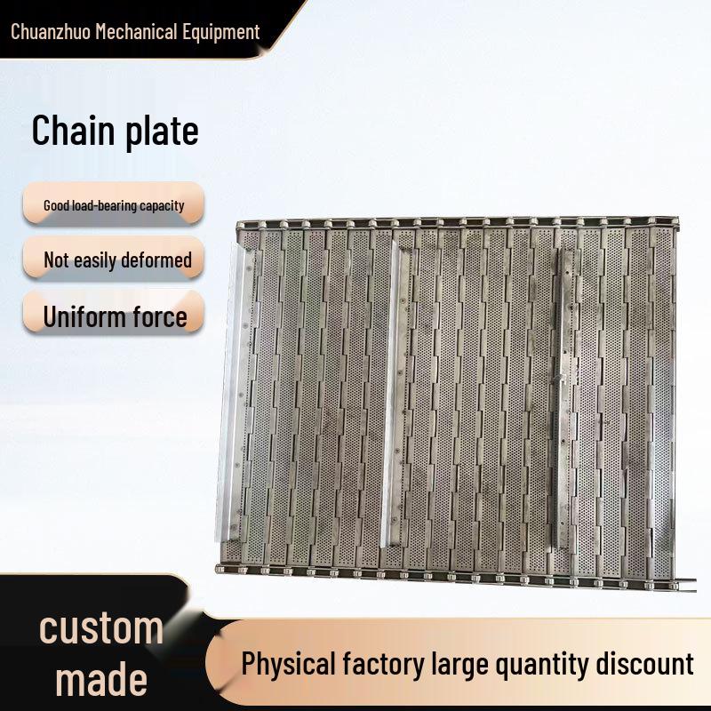 Large Pitch Stainless Steel Perforated Lifting Chain for Industrial and Food Machinery