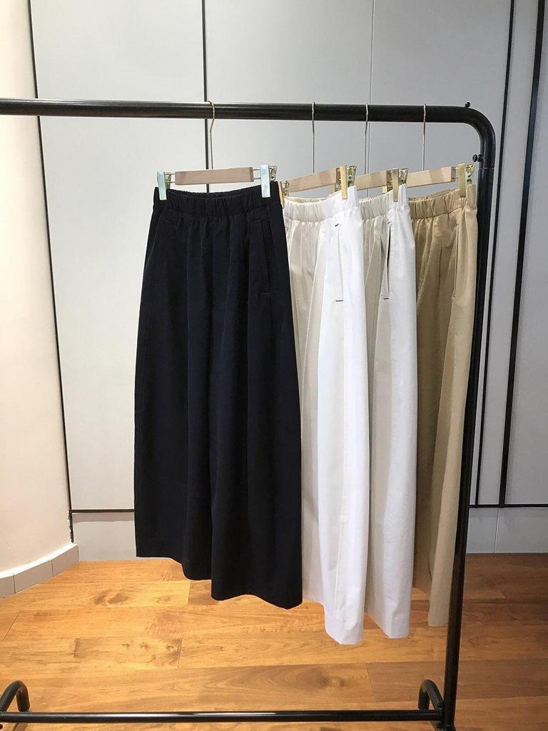 Triangle Mark: Comfortable High-Waisted Wide-Leg Pants - Loose, Slimming Cocoon Shape for Casual Wear