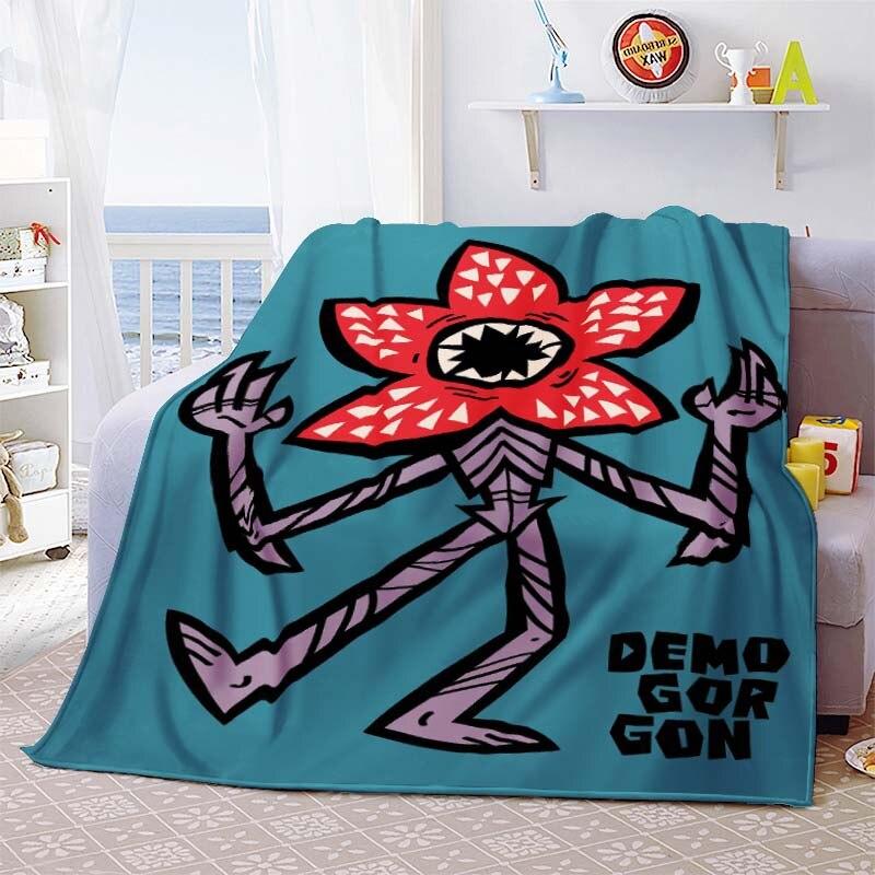 Heißer Film Stranger Things Deckenbezug Cartoon Flanelldecken für Betten Sofas Warmes Bettlaken Weiche Bettwäsche Zimmerdeko Fan-Geschenk