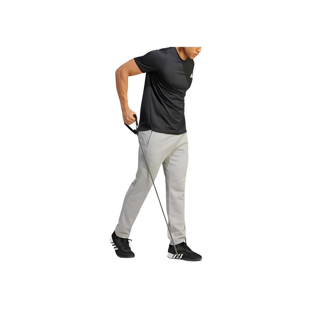 adidas Game And Go Small Logo Training Comfortable Knitted Sports Pants Men Pants Medium-Gray IM1765