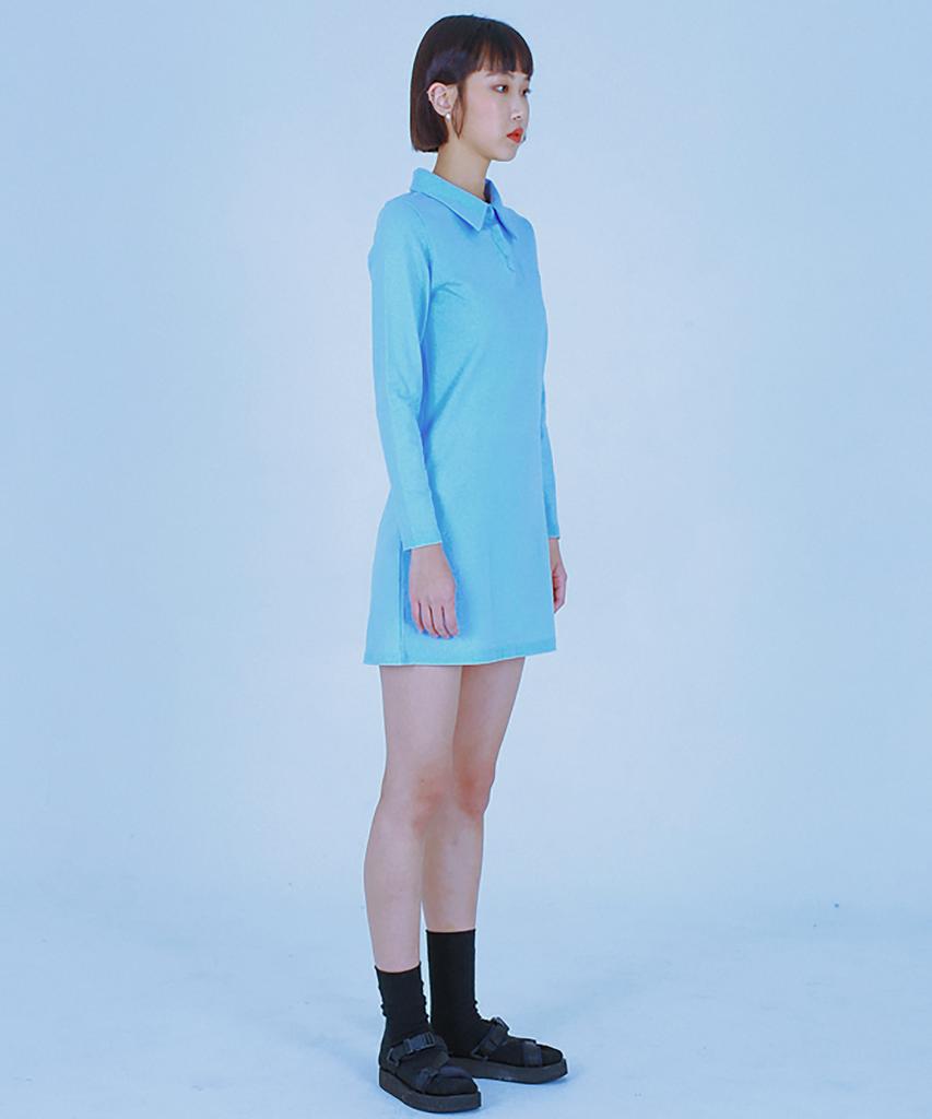 KATHARSIS Pique Dress (Blue)_S M