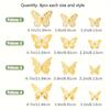3D Butterfly Wall Decor 48 Pcs 4 Styles 3 Sizes, Butterfly Decorations for Butterfly Birthday Party Decorations Cake Decorations, Removable Stickers