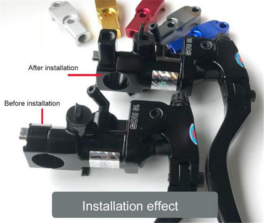 2Pcs Motorcycle Brake Master Cylinder Mirror Clamps For 19 Rcs Radial Brake Pump