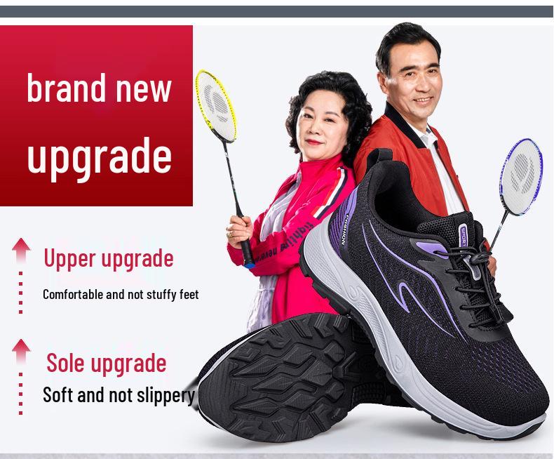 Slip-on Soft Sole Anti-Slip Walking Shoes for Women, Grandma Spring/Summer Collection 2025