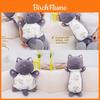Gray Cat Plush Pillow With Pp Cotton Filling For Kids And Teens Gift