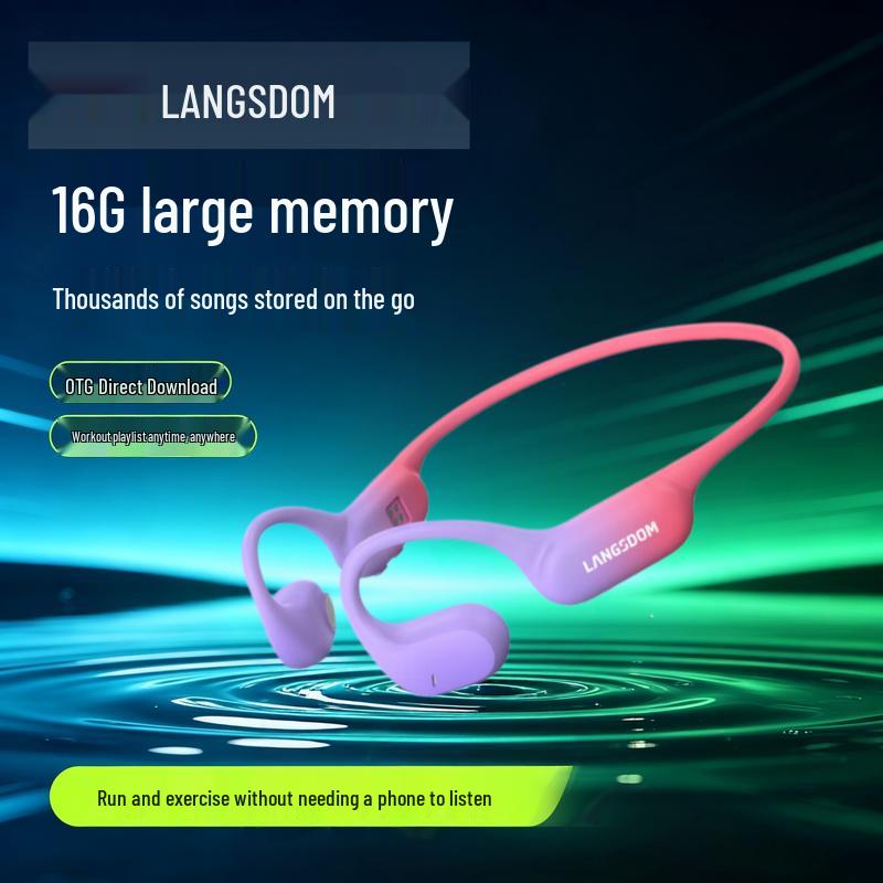 Lanston AirWave Pro Open-Ear Bone Conduction Sports Bluetooth Headphones