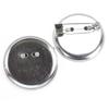 Round Metal Safety Pin Brooch Tray - DIY Brooch and Corsage Hair Accessory Base