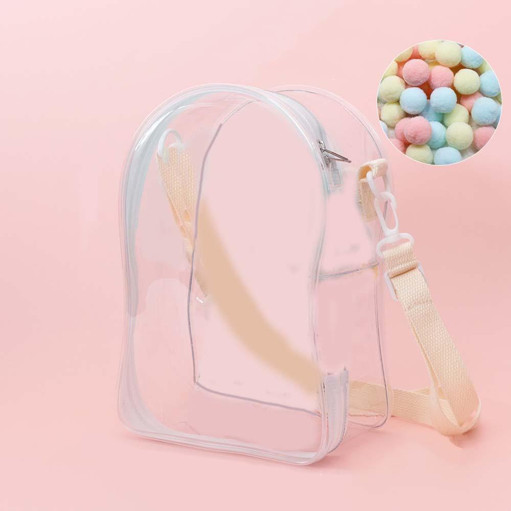 

Прозора вітрина для ляльки Лабубу, спальний мішок для ляльки, міні-сумочка для ляльки для вулиці, дитячі іграшки B-Rope Beige Balls No Doll