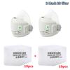 Dust-proof Half Face Mask with Filter, Cotton Respirator, Anti Industrial Construction, Dust Haze Fog, Safety  Mask, 20Pcs