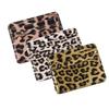 PU Leather Business Id Credit Card Holder Case Bank Bus Card Cover Purse Unisex Classics Leopard Print Card Wallet Bags