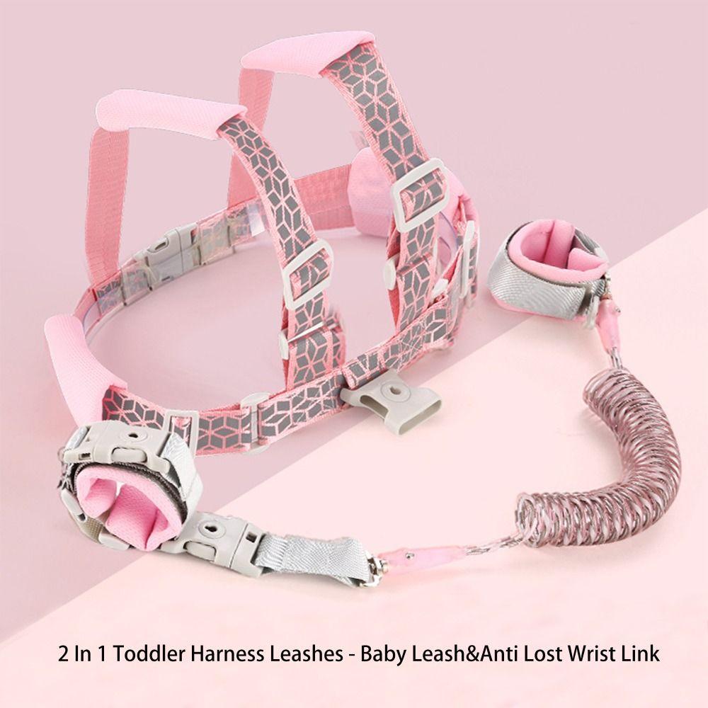 2 In 1 Adjustable Toddler Harness Leashes Steel Wire Children Harness  Outdoor Activities