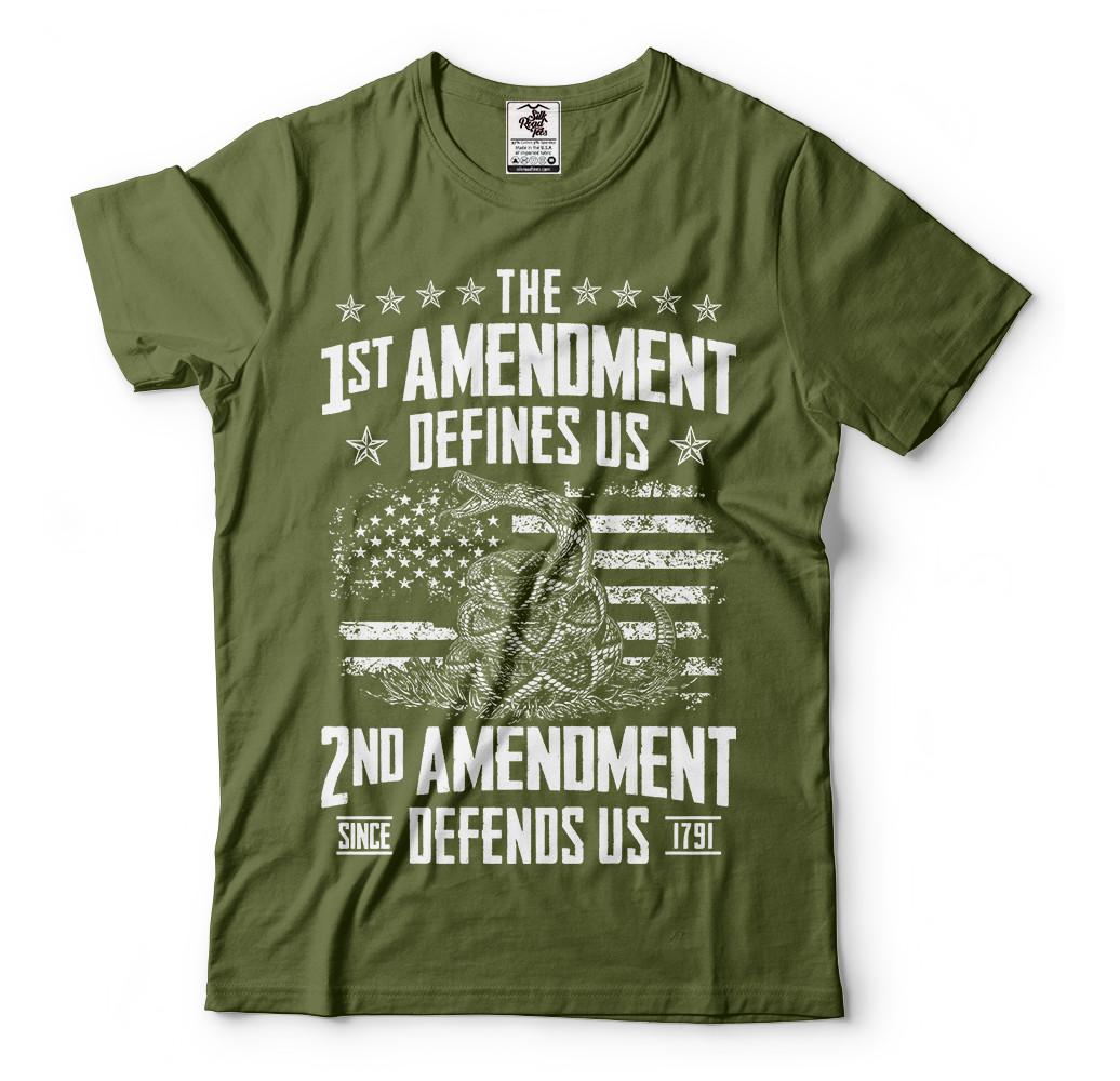Gun US Flag second 2nd Amendment Pro Gun right shirt American Flag Tee shirt 4XL