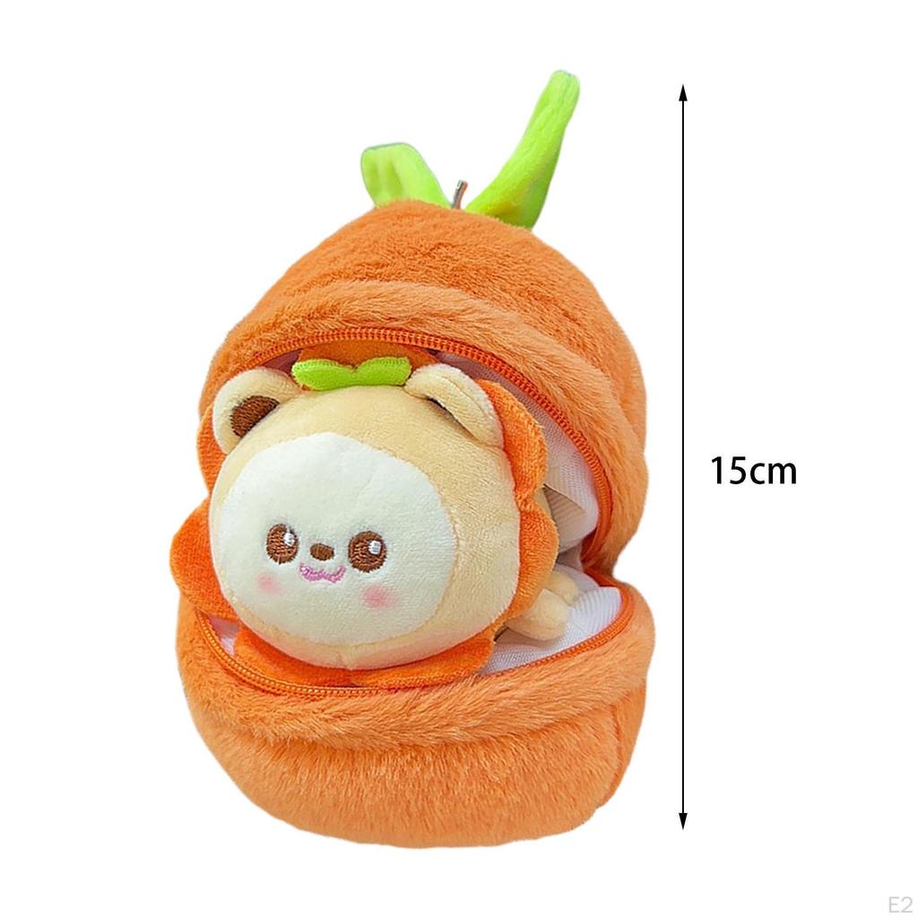 Fruit Doll Plush Keychain Kids Bag Pendant Birthday Gift Keyring Holder Soft Men Women Car
