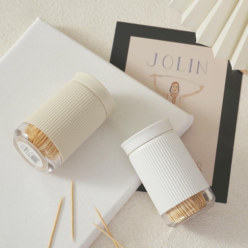 Elegant Toothpick & Swab Holder: High-End, Creative Storage for Toothpicks, Floss, and Cotton Swabs