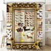 Decorative Dachshund Shower Curtain Adorable Dog Theme Perfect for Pet Lovers