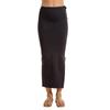 NYKD Seamless Spandex Saree Shapewear for Women Petticoat/Peticote with Drawstring Saree Shapewear, NYSH021, Black, XL,
