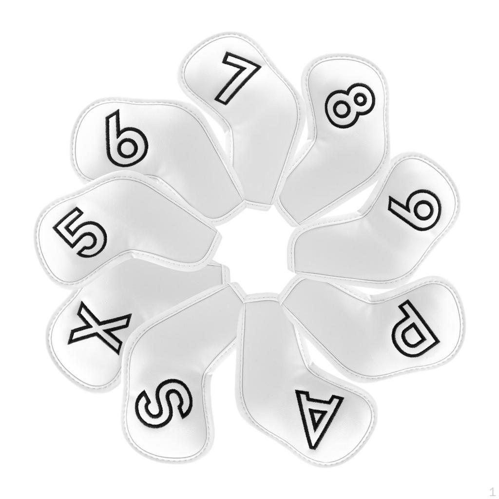 9 Pieces Golf Club Head Covers Accessories Premium Creative Golfer Equipment Fashion