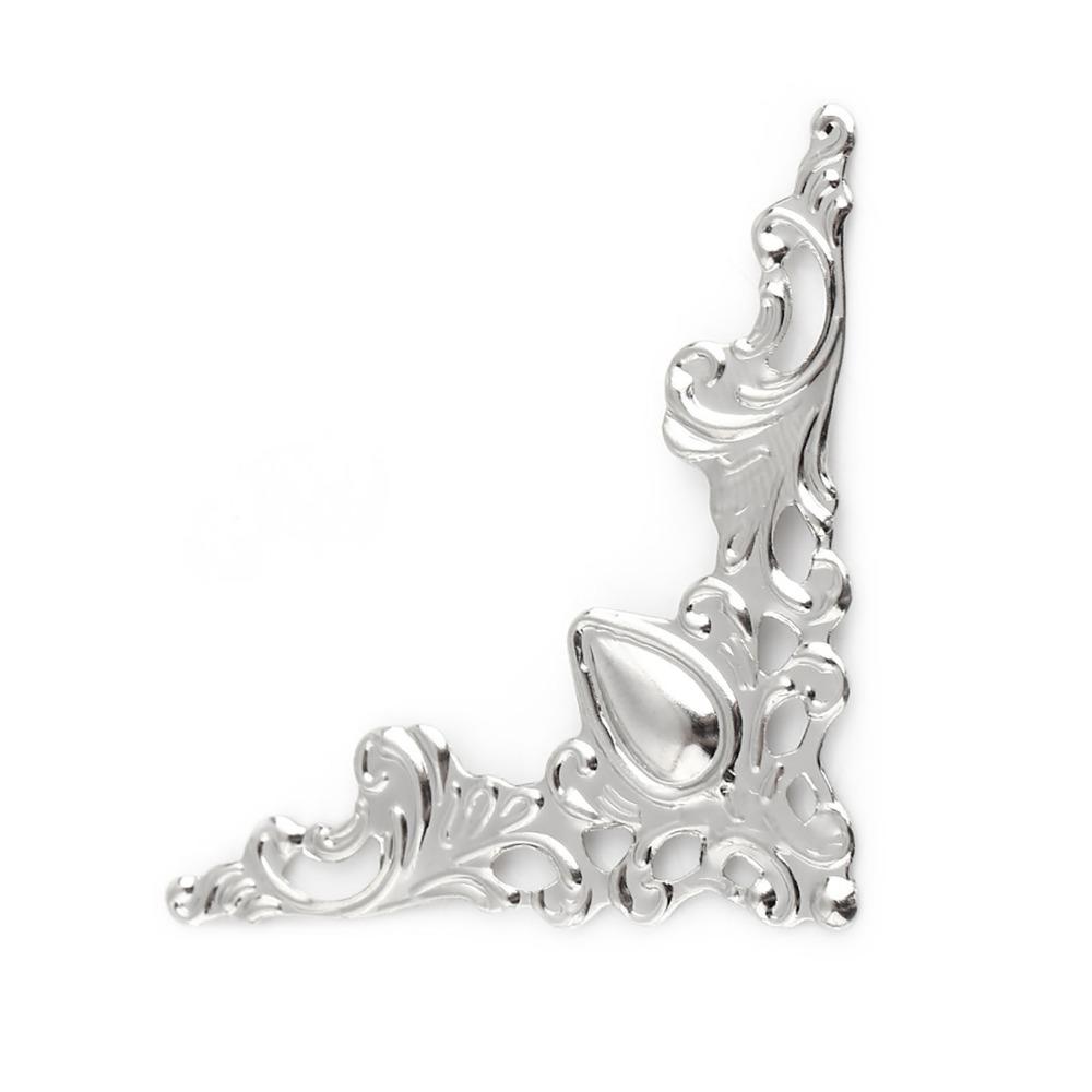100 Pcs Antique Style Corner Protectors DIY Hair Ornament Parts For Ancient‑Style Hair Accessories