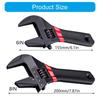 Sturdy Alloy Steel Plumbing Wrench With Large Opening Short Handle Spanner For Efficient Bathroom Installation Tasks