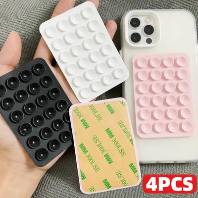 4 Pezzi Custodia per Telefono in Silicone Color Caramella Supporto con Ventosa Antiscivolo Supporto per Telefono in Silicone per Selfie e Video