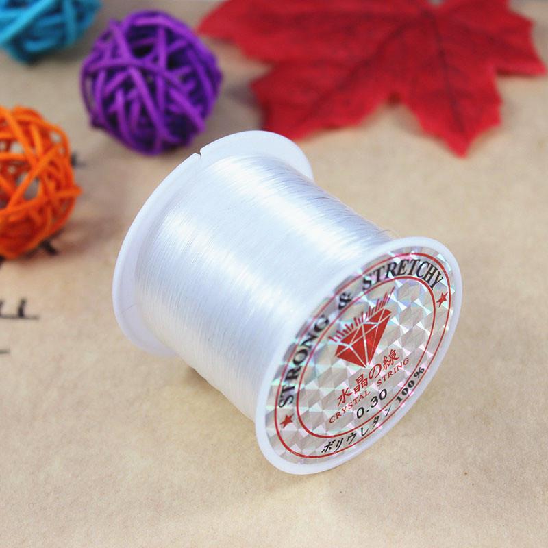 DIY Beading Materials: Transparent Nylon Crystal Thread, Non-Elastic Fishing Line for Handcrafts