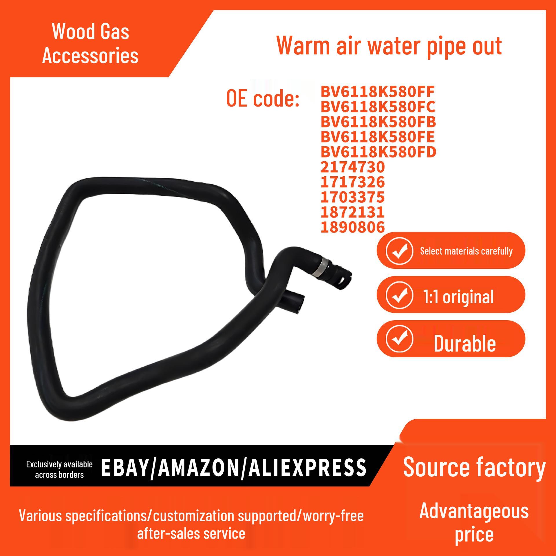 BV6118K580FB Heater Water Tank Outlet Hose for Ford Focus 2012-2015 1.6AT Models pokess