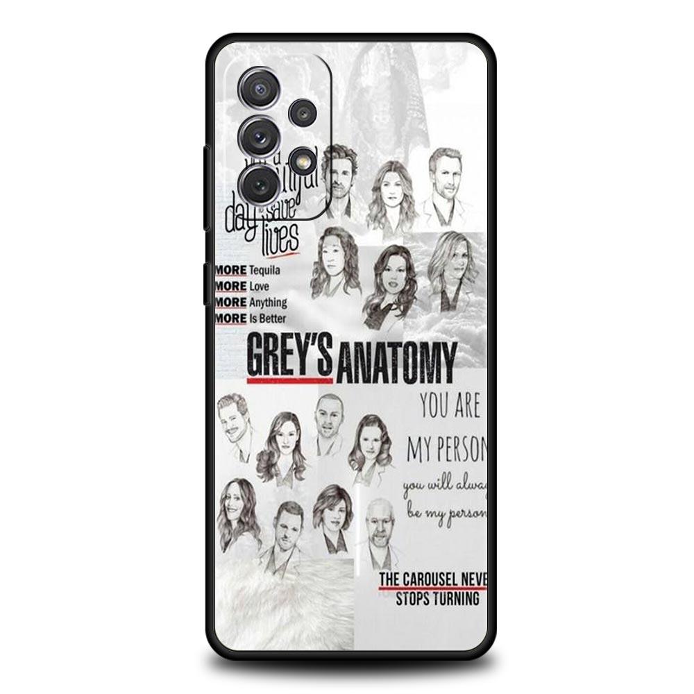 

Phone Case for Samsung Galaxy A13 A15 A17 A07 A21S A22 A23 A25 A31 A73 A32 A52 A52S A41 5G Soft TPU Shell Greys Anatomy Fundas Samsung A07