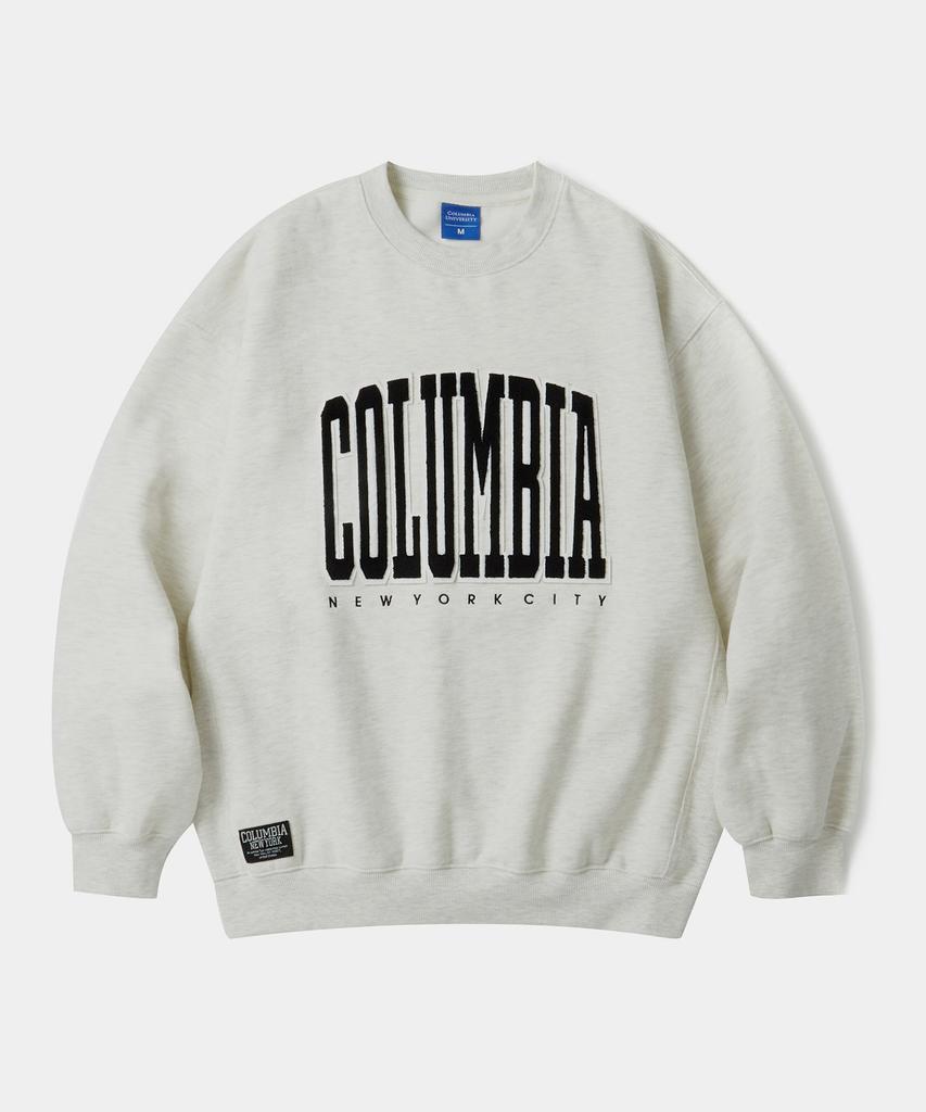 COLUMBIA UNIVERSITY Big Boucle H/Fleece Sweatshirts Oatmeal