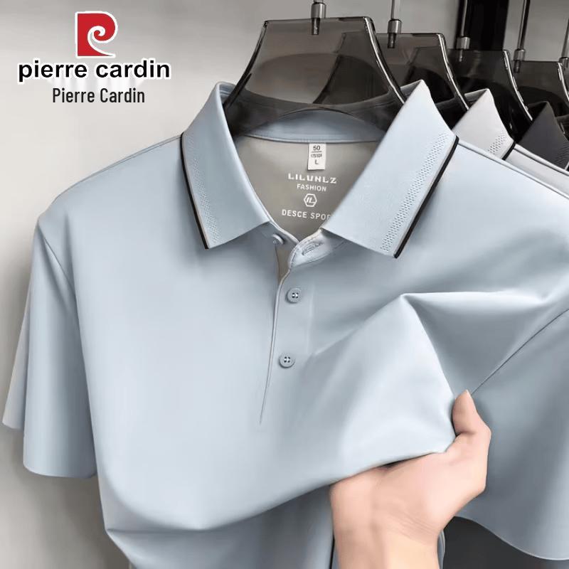 Pierre Cardin Men's Silk Blend Breathable Polo Shirt