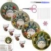 1 PC Totoro Flower Pattern Embroidery DIY Fabric Craft Set with Tools