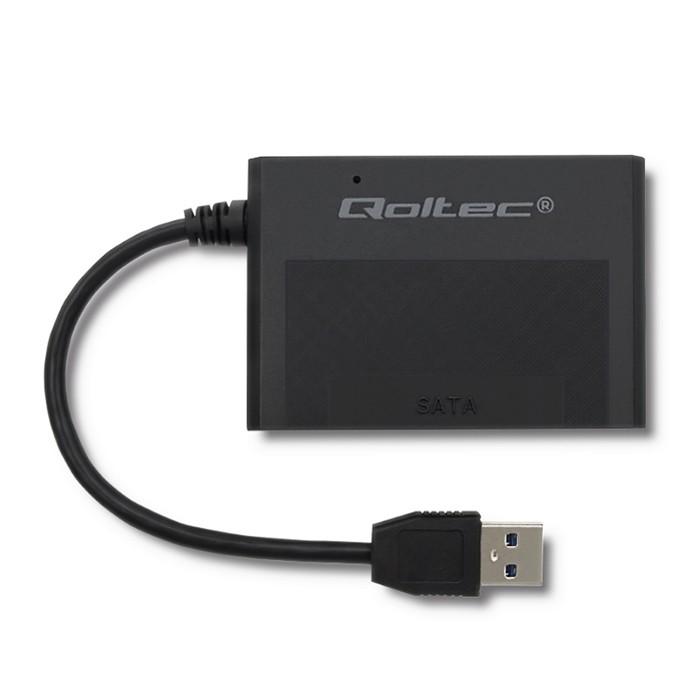 Qoltec Case/cabinet for optical CD/DVD SATA drive | USB 2.0 | 9.5mm