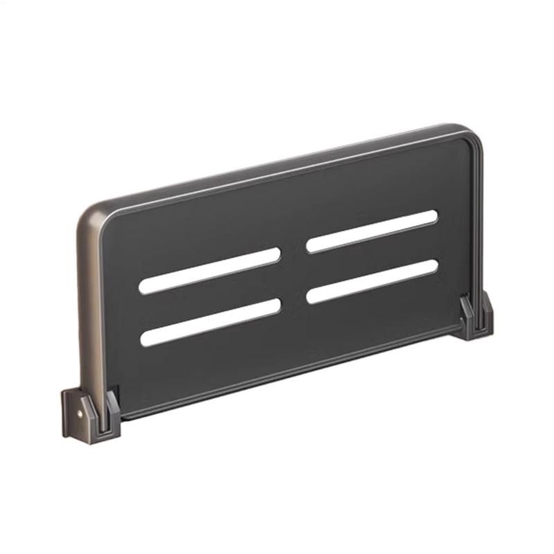 RV Folding Shelf For Shower Rack Organizer Campers Fold-Down Wall Shelf Aluminum Wall Storage Rack RV/Campers Interior Accessory