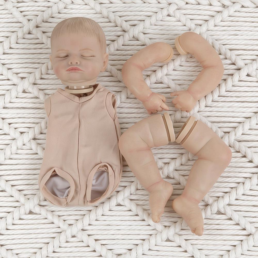 18-Inch Realistic Rosalie Reborn Doll: Half-Cloth Body DIY Accessories 18 inch