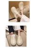 2024 Spring/Summer Women's Retro Pointed-Toe Platform Mules - Versatile, Thick-Sole Half Slippers