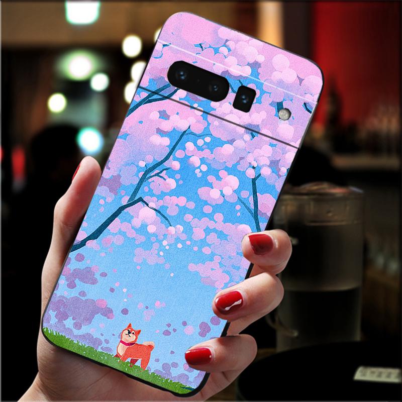 

Phone Case for Google Pixel 10 9 Pro XL 9A 8 7 6 Pro Pixel 8A 7A 6A Pixel 8 7 6 5 Shiba Inu Painting Case Funda Google Pixel 5
