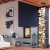 Smart Steel Fireplace KRATKI NADIA 9 kW Ø 200 MSK GLASS
