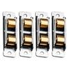 4pcs Heavy Duty Metal Window Roller Wheels Universal Sliding Axles Window Pulley Rollers Upgrades Use for Smooth Operate
