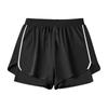 Li Ning Sports Shorts Unisex Classic Black Reflective Strip Design Thin ATSL291-1