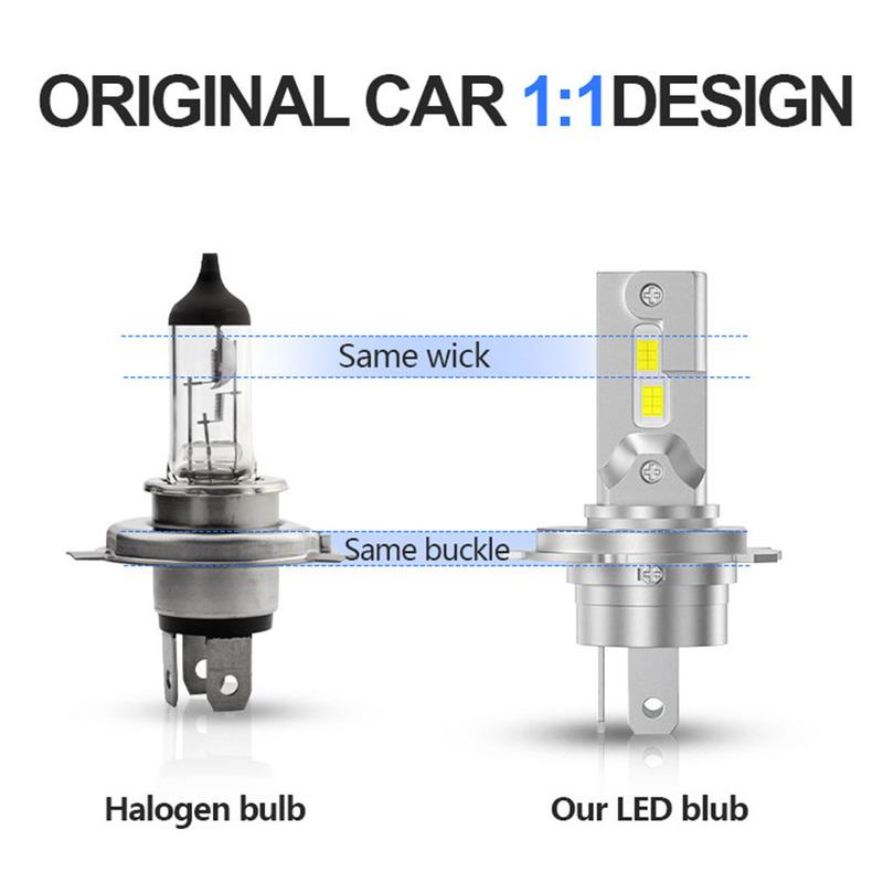 H4/H6 LED Headlight Lamp Bulb 6000K 2000LM DC12V  3570  Chips For Car Motorcycle Headlight Fog Light