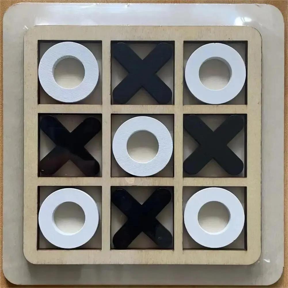 1Pc Xo Tic Tac Toe Children Board Game Parent-Child Interactive Logic Thinking Fun Game Children Puzzle Toys Gaming Gift