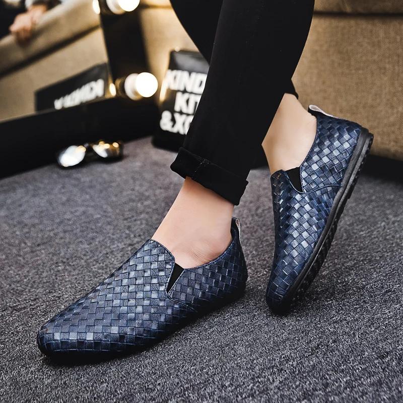 Scarpe Casual da Uomo in Pelle di Alta Qualità Marca WAERTA Estate Uomo Traspiranti Resistenti Scarpe da Guida da Uomo Morbide Leggere Taglia 39-45
