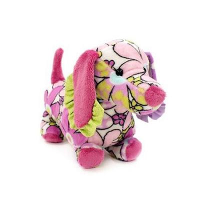 Douglas Plush Dog, Purple Daisy Dachshund, Fuzzle Series