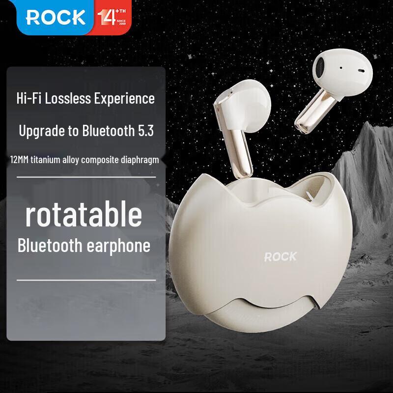 

ROCK TWS Rotating Semi-in-ear Bluetooth 5.3 Earbuds