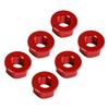 6x Rear Sprocket Nuts M10 x 1 Red For Ducati 1098 1098S 1098R 1198 S 2007-2011