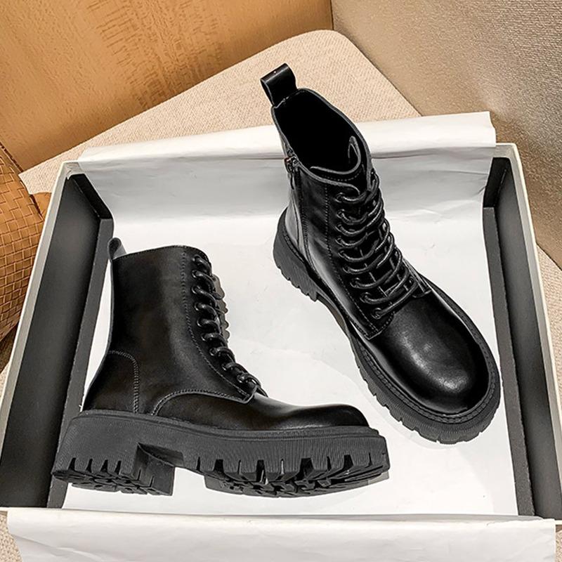 New Style Women's Leather Ankle Boots Outdoor Casual Shoes Lightweight Designer Warm Work Boots Classic Handmade Boots