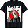 Catzilla Cat Japanese Art Funny Cat Gifts For Men Women Kid T-Shirt