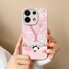 For Redmi Note 13 Pro 4G 5G Case Cute Panda Letters Back Cover For Xiaomi Redmi Note13 Pro Plus Soft Liquid Silicone Phone Cases
