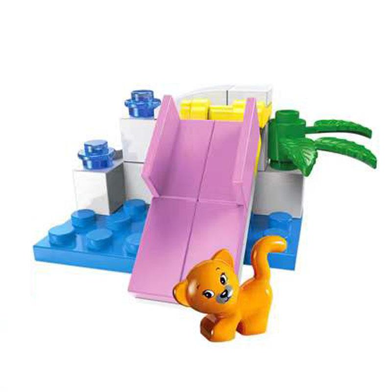 2 IN 1 SLUBAN Girl Royal Carriage Wagon Model Building Blocks Enlighten Action Figure Toys For Children