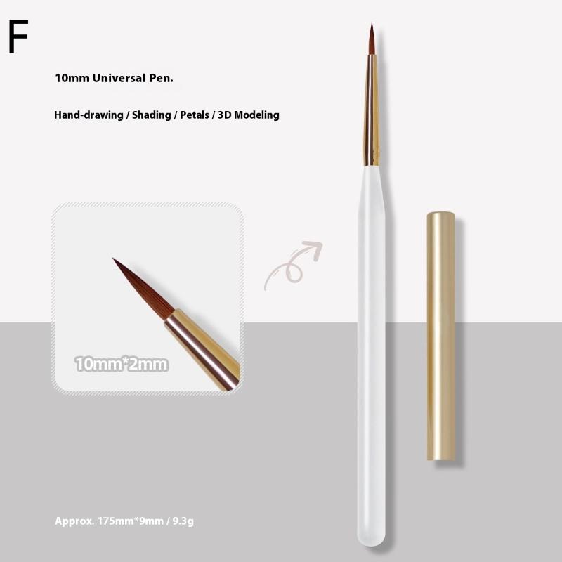 DIY Nail Art Painting Brush Set Acrylic Lines Pen Stripes Grid Flower Butterfly Drawing Watercolor Brushes for UV Gel Manicure